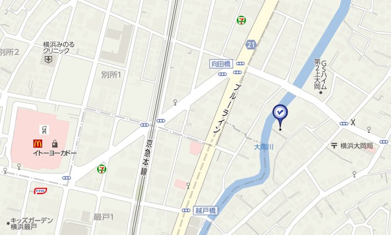 ブランドール上大岡 地図.jpg